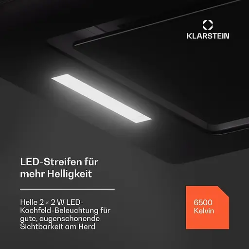 Кухонная вытяжка Klarstein Hektor 52 Eco 466 м³/час (10045327) - фото 8
