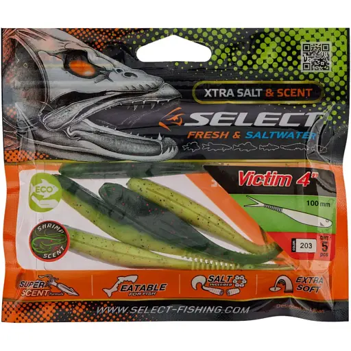 Силікон Select Victim V-Tail 4" #203 (5 шт/уп) - фото 2