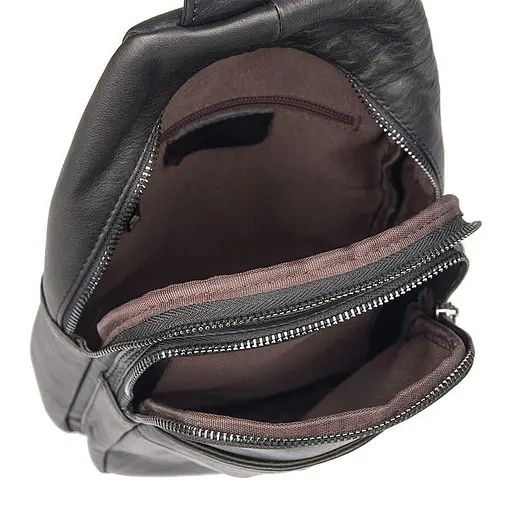 Кожаная сумка-слинг John McDee 30.5х18х5.5 см sum0025580 - фото 7