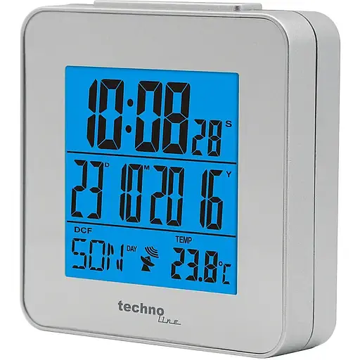 Часы настольные Technoline WT268 Silver (WT268) - фото 3