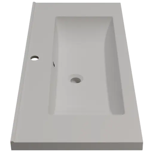 Раковина матовая врезная Amidicon Cosmo 100 1000x450 из литого камня Cosmopolite_100_MAT, Белый матовый - фото 3