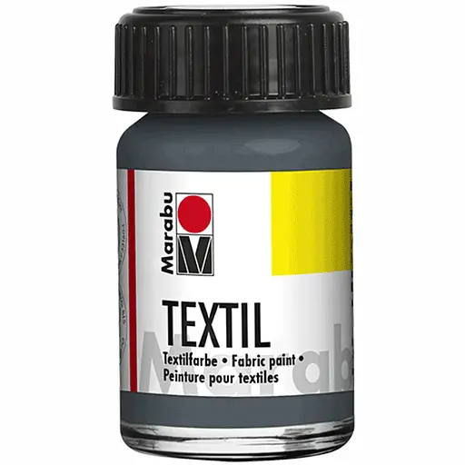 Фарба для світлих тканин (078) Сіра 15 мл Marabu - фото 1