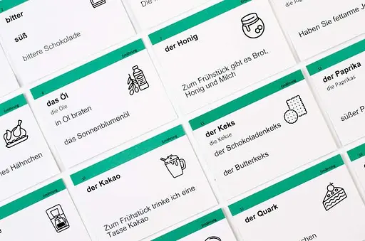 Настільна гра English Student Картки для вивчення німецької мови Нижче середнього English Student A2 (укр.) (59122578) - фото 4