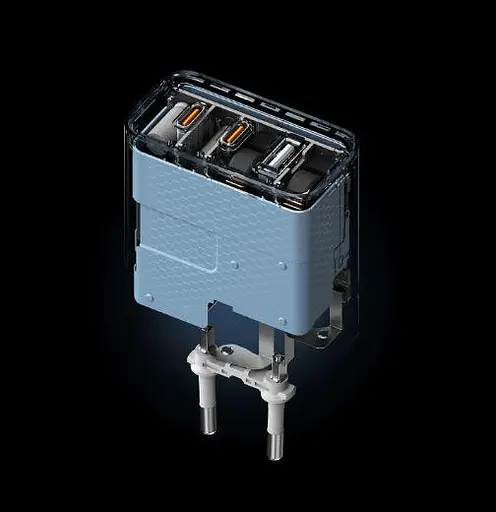 Зарядное устройство для Xiaomi 67W GaN Charger 3 выхода 2C1A (BHR7493EU) белое - фото 4