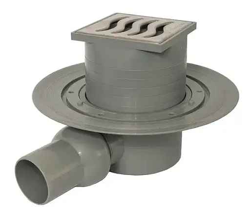 Душевой трап Pestan Confluo Dry-1 горизонтальный с фланцем 10х10 см (240159) - фото 3