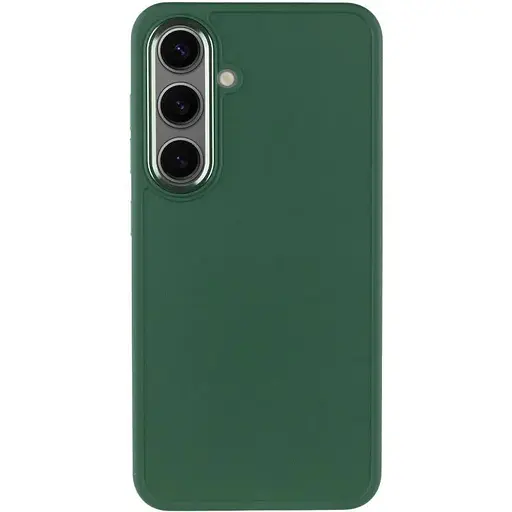 TPU чехол Epik Bonbon Metal Style для Samsung Galaxy S24/S25 Зеленый / Army green
