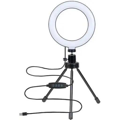 Тримач GRAND з кільцевим освітленням Bluetooth 6" MY100 (Kit3) 12cm Stand + 83cm Selfie Stick - фото 1