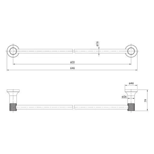 Тримач для рушника Imprese Brenta ZMK081906270 нікель - фото 2