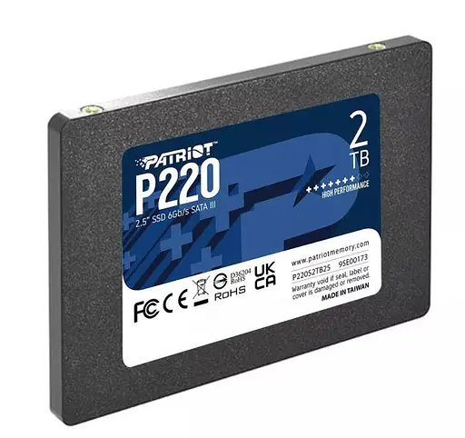 SSD накопитель 2 Tb 2.5" SATA3 PATRIOT P220 P220S2TB25 - фото 3