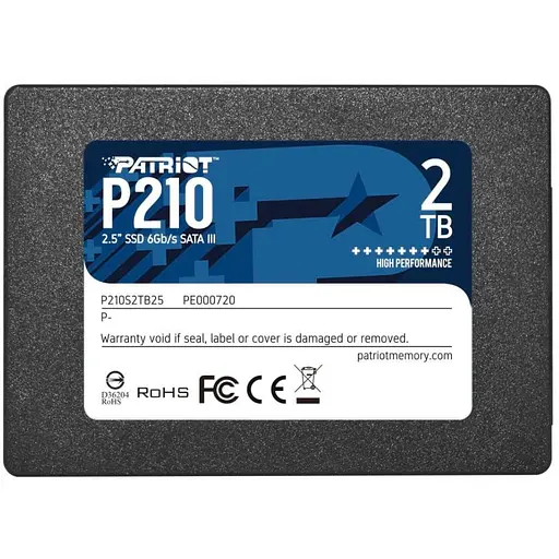 Накопичувач SSD Patriot Sata 2,5" 2Tb P210 (P210S2TB25) - фото 1