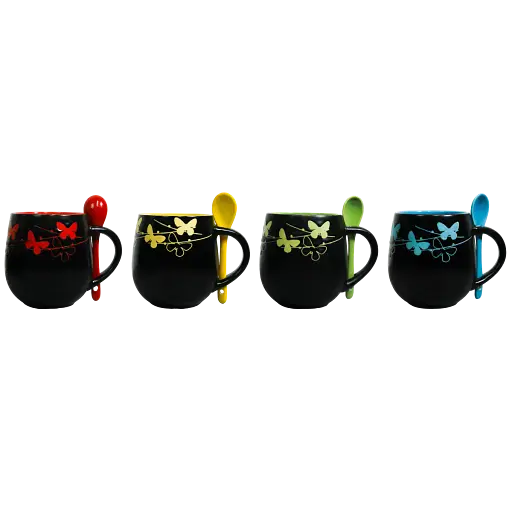 Чашка Vittora Барви ночі з ложкою 450 мл 1 шт. (134842) - фото 7