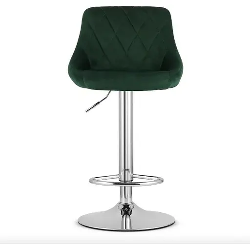 Барний стілець Leobert Kast з спинкою зелений - фото 4