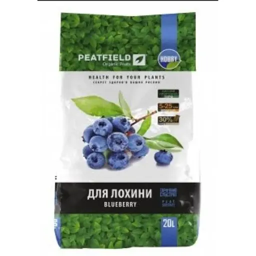 Субстрат PeatField торф'яний для лохини 20 л (000026706) - фото 1