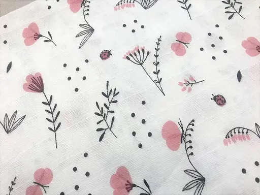 Муслиновая пеленка Moontime "Цветочки" - фото 2