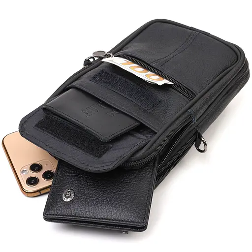 Сумка кожаная мужская Vintage 12х19х3 см sum0022671 - фото 5