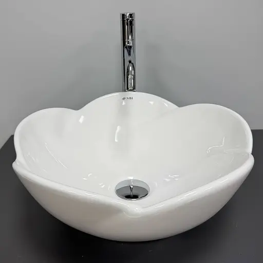 Умивальник VBI Rosolini white накладний VBI-012625, Білий - фото 4