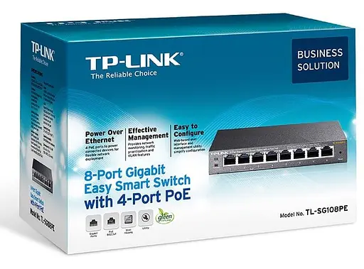 Комутатор TP-Link TL-SG108PE (TL-SG108PE) - фото 5