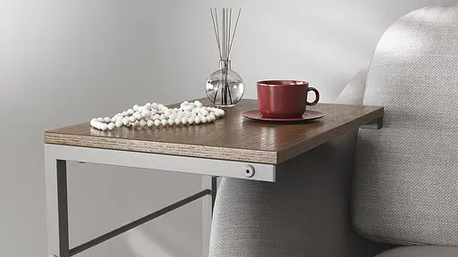 Столик Террі Ferrum-decor 650x440x330 Сірий метал ДСП Дуб Сонома Трюфель 16 мм (FRD-104666)