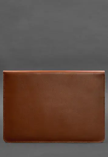 Кожаный чехол-конверт BlankNote на магнитах для ноутбука Универсальный Светло-коричневый - фото 3