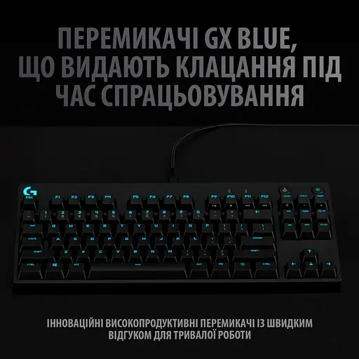 Клавіатура Logitech G PRO Mechanical Gaming USB (920-009392) - фото 8