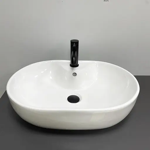 Умивальник VBI Liscia white накладний VBI-015505, Білий - фото 2