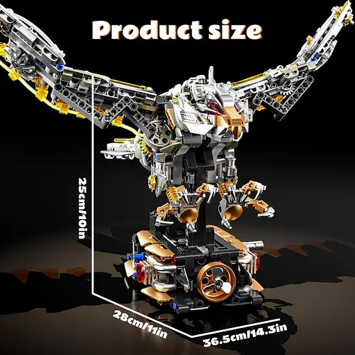 Конструктор орел MJI механический двусторонний для взрослых и детей живой мир 1168 деталей - фото 3