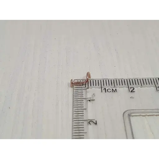 Золота сережка-пірсинг Астор в ніс. Артикул 3182120 - фото 3