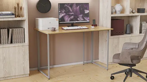 Компьютерный стол Ferrum-decor Ханна 75x120x60 серый ДСП Дуб Артизан 32мм (FRD-106216)