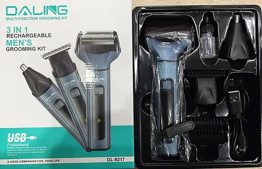 Електробритва Daling DL-9217 електрична бритва для гоління 5 Вт Чорна - фото 6
