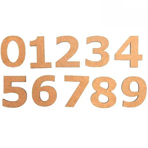 Набор заготовок Rosa Talent Цифра 5 МДФ высота 10 см 5 шт