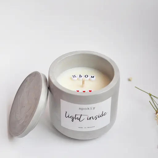 Ароматична свічка з таємним написом "Цьом" Spokiy SP2337, 135 г - фото 4
