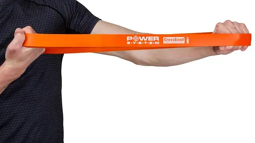 Гумка для фітнесу і кроссфіту Power System PS-4052 CrossFit Level 2 Orange (опір 10-35 кг) (PS-4052_Orange) - фото 6