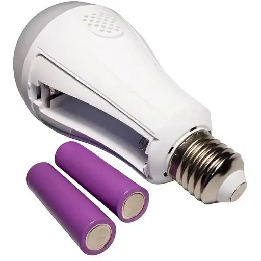 Аварийная лампочка ART 8442 со встроенным энергосберегающим аккумулятором Led лампа E27, 2x18650 15w - фото 2