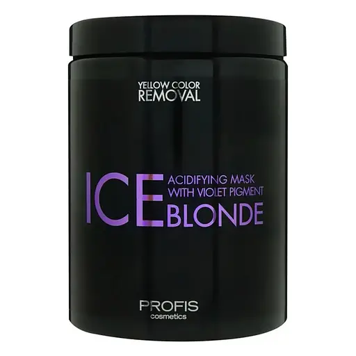Професійна антижовта маска для волосся Ice Blonde Profis, 1000 мл з фіолетовими пігментами - фото 1