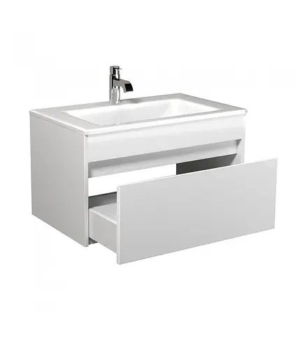 Тумба Мойдодир Prime 70-А з умивальником Amalfi 70 підвісна Білий - фото 5