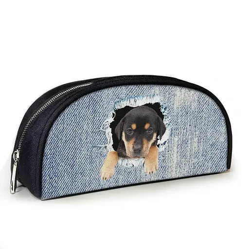 Пенал шкільний з принтом цуценяти 23х10х8 см з принтом для хлопчика (3839)