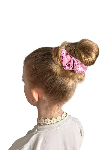 Шовкова резинка для волосся Чумацький Шлях підвищеної еластичності та міцності Розмір L в Подарунковій упаковці Рожева (1210-02) - фото 7