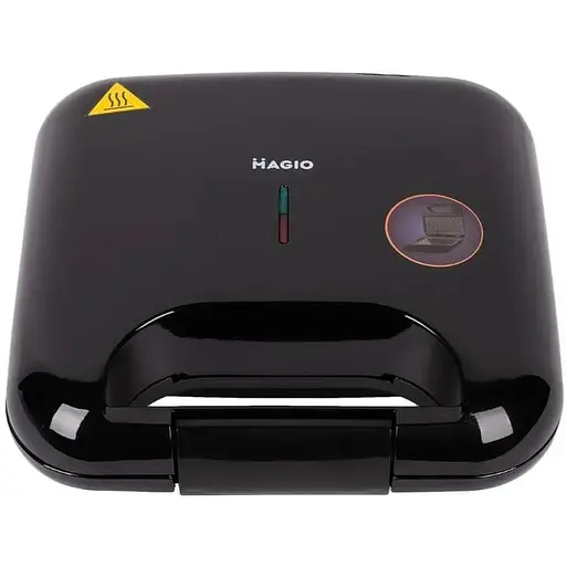 Сэндвичница Magio MG-369 с антипригарным покрытием черный 680 Вт - фото 1