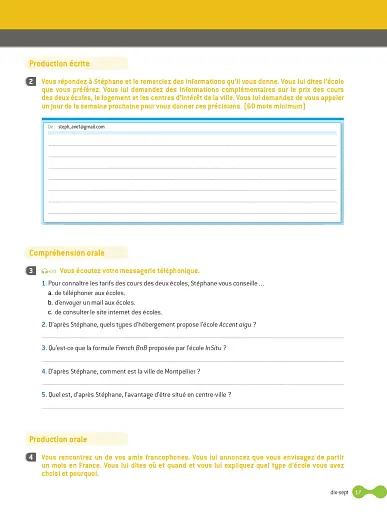 Cosmopolite Niveau 2: Cahier d'activites + CD audio - фото 16