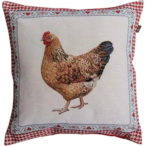 Подушка гобеленовая Прованс Добробут Ряба 45х45 см (44442) - фото 1