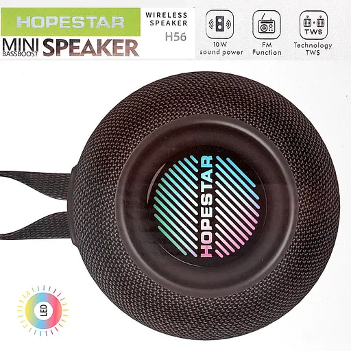 Портативна Bluetooth-колонка Hopestar H56 Чорний - фото 2