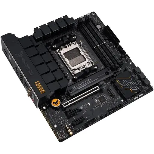 Материнская плата Asus AM5 TUF Gaming B650M-E WIFI, B650, 4xDDR5, Int.Video (CPU), 4xSATA3, 2xM.2, 1xPCI-E 4.0 x16, 2xPCI-E 4.0 x1, Realtek 7.1, Realtek 2.5Gb, Wi-Fi 6, Bluetooth 5.2, 6xUSB3.2/6xUSB2.0, HDMI/2xDP, MicroATX - фото 5