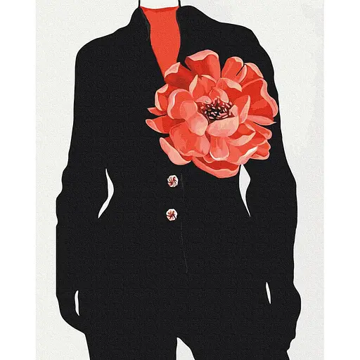 Картина по номерам на подрамнике Brushme Цветочный акцент, Lunatart - фото 1