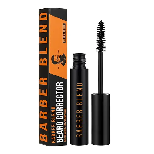 Туш для бороди 01 Natural Black Barber Blend