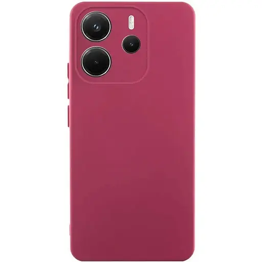 Чехол Lakshmi Silicone Cover Full Camera (AA) для Xiaomi Redmi Note 14 4G (Int. version) Бордовый / Marsala