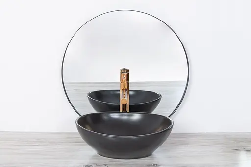 Змішувач для умивальника Rea Tess rose gold рожеве золото високий REA-B8804 Теплый закат - фото 7