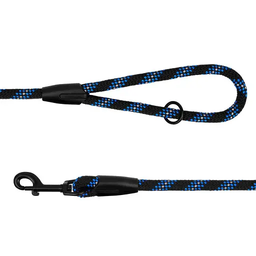 Поводок для собак Barksi Active 183х1.2 см черно-голубой - фото 3