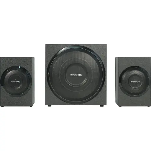 Microlab Акустическая система M-110 2.1, 10W, mini-jack, черный
