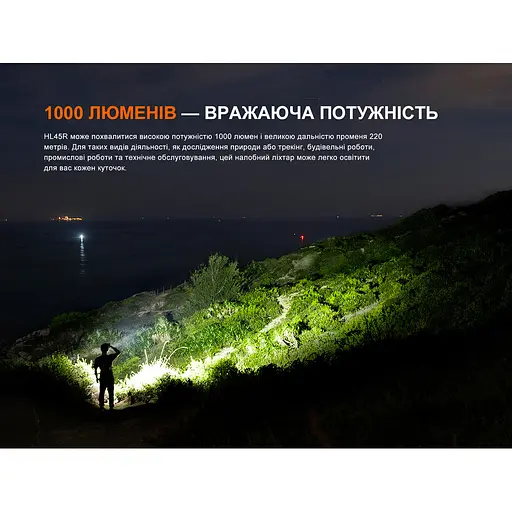 Налобний ліхтар Fenix HL45R LED з безконтактним датчиком - фото 10