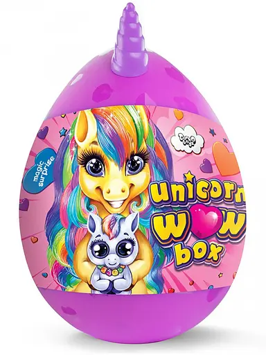 Набір для творчості в яйці "Unicorn WOW Box" UWB-01-01U для дівчаток Фіолетовий